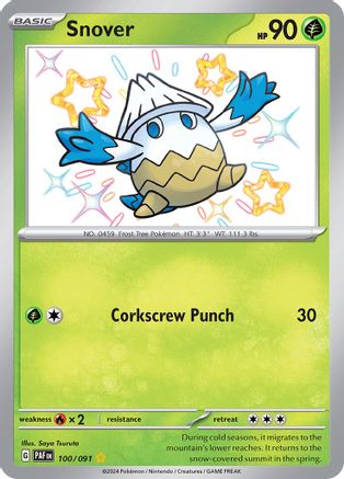 Snover 100/091 [SV Paldean Fates]  - Holofoil