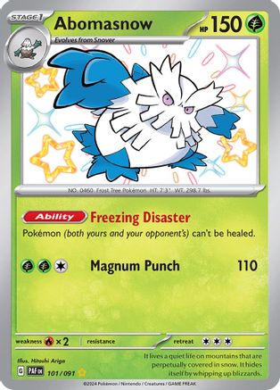 Abomasnow 101/091 [SV Paldean Fates]  - Holofoil
