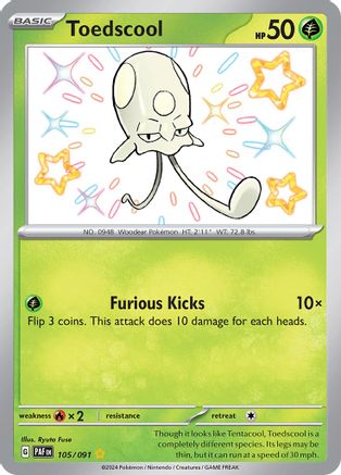 Toedscool 105/091 [SV Paldean Fates]  - Holofoil
