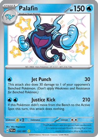 Palafin 124/091 [SV Paldean Fates]  - Holofoil