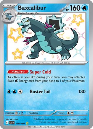Baxcalibur 130/091 [SV Paldean Fates]  - Holofoil