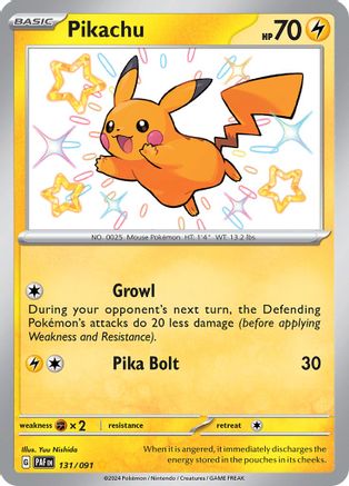 Pikachu 131/091 [SV Paldean Fates]  - Holofoil