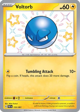 Voltorb 133/091 [SV Paldean Fates]  - Holofoil