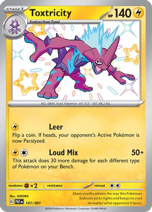 Toxtricity 141/091 [SV Paldean Fates]  - Holofoil