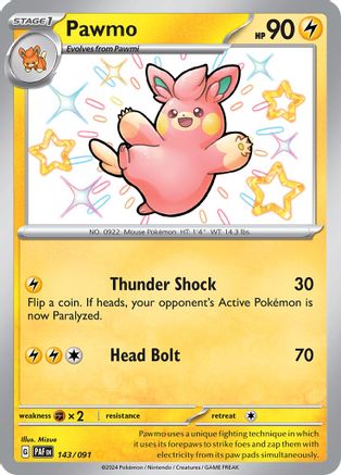 Pawmo 143/091 [SV Paldean Fates]  - Holofoil