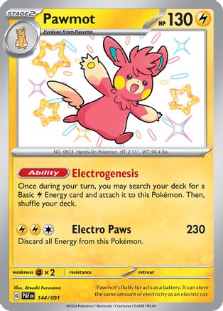 Pawmot 144/091 [SV Paldean Fates]  - Holofoil