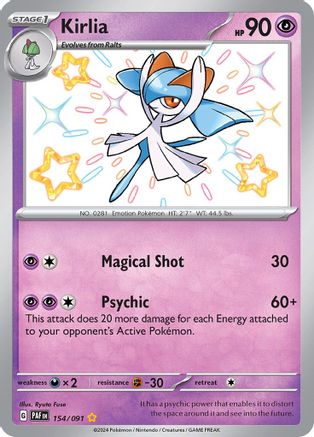 Kirlia 154/091 [SV Paldean Fates]  - Holofoil
