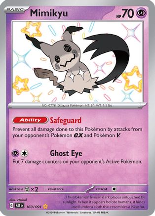 Mimikyu 160/091 [SV Paldean Fates]  - Holofoil