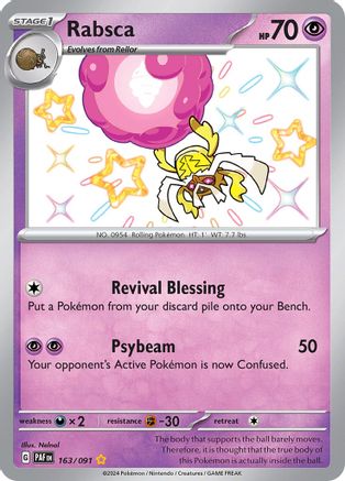 Rabsca 163/091 [SV Paldean Fates]  - Holofoil