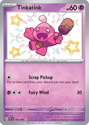 Tinkatink 165/091 [SV Paldean Fates]  - Holofoil