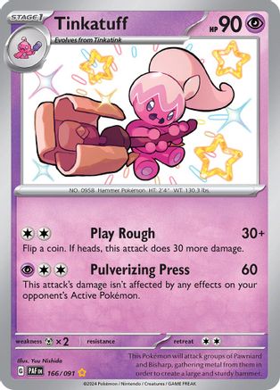 Tinkatuff 166/091 [SV Paldean Fates]  - Holofoil