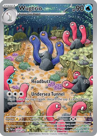 Wugtrio 224/091 [SV Paldean Fates]  - Holofoil