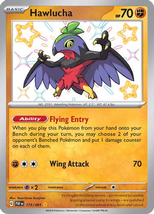Hawlucha 175/091 [SV Paldean Fates]  - Holofoil