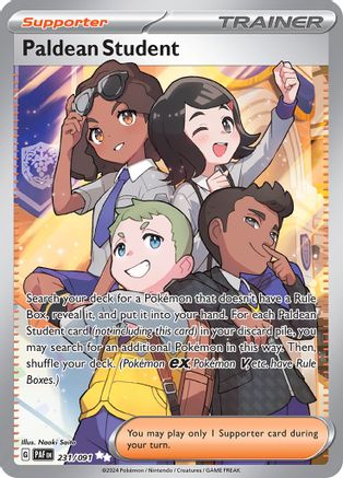Paldean Student 231/091 [SV Paldean Fates]  - Holofoil