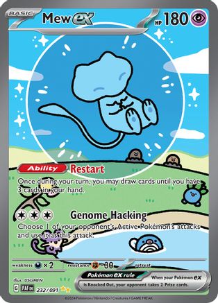 Mew ex 232/091 [SV Paldean Fates]  - Holofoil