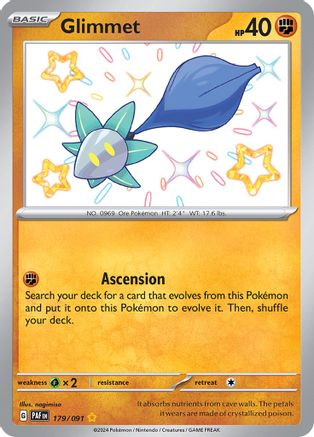 Glimmet 179/091 [SV Paldean Fates]  - Holofoil