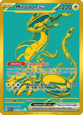 Miraidon ex 243/091 [SV Paldean Fates]  - Holofoil