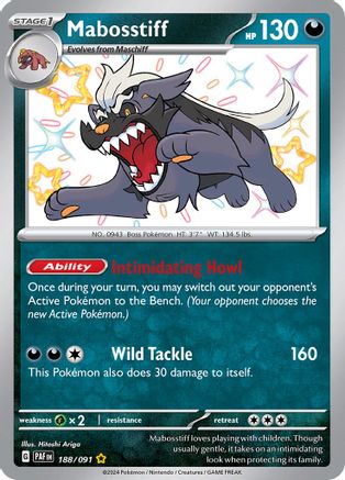 Mabosstiff 188/091 [SV Paldean Fates]  - Holofoil