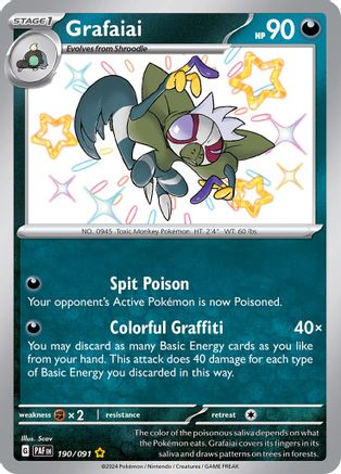 Grafaiai 190/091 [SV Paldean Fates]  - Holofoil