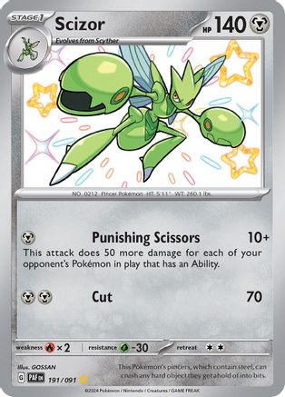 Scizor 191/091 [SV Paldean Fates]  - Holofoil