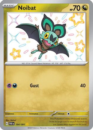 Noibat 194/091 [SV Paldean Fates]  - Holofoil