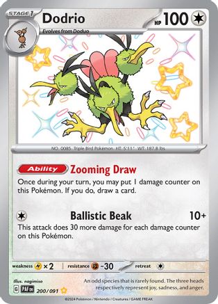 Dodrio 200/091 [SV Paldean Fates]  - Holofoil