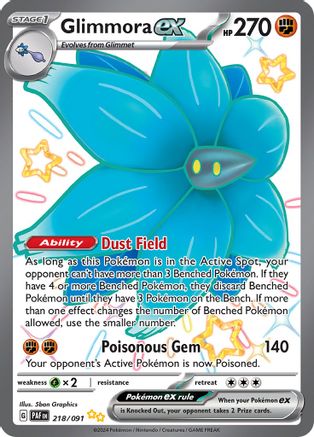 Glimmora ex 218/091 [SV Paldean Fates]  - Holofoil