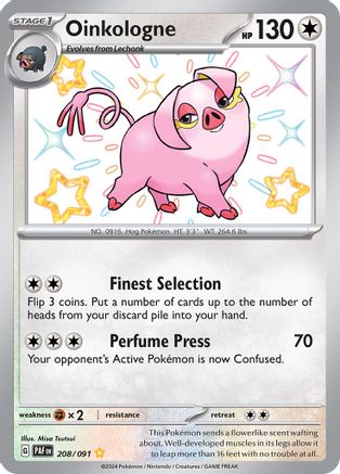 Oinkologne 208/091 [SV Paldean Fates]  - Holofoil