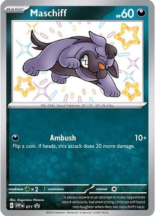 Maschiff 071 [SV Scarlet & Violet Promo Cards]  - Holofoil