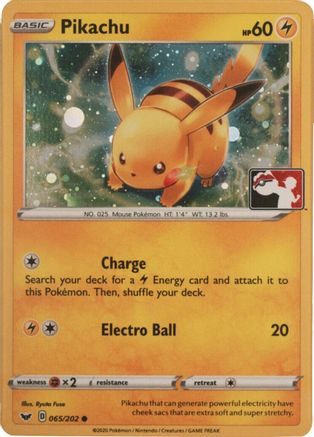 Pikachu 065/202 [League & Championship Cards]  - Holofoil