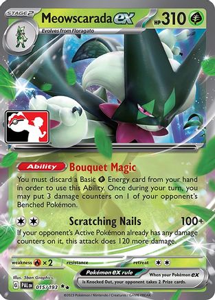 Meowscarada ex 015/193 [Prize Pack Series Cards]  - Holofoil
