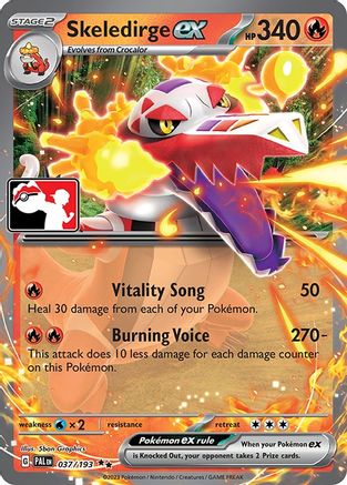 Skeledirge ex 037/193 [Prize Pack Series Cards]  - Holofoil