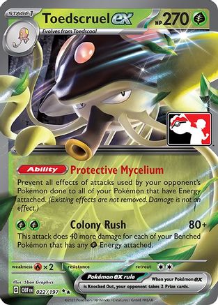 Toedscruel ex 022/197 [Prize Pack Series Cards]  - Holofoil