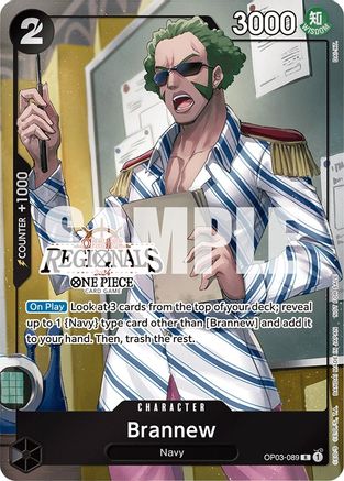 Brannew (Offline Regional 2024) [Participant] (OP03-089)  [One Piece Promotion Cards] Foil