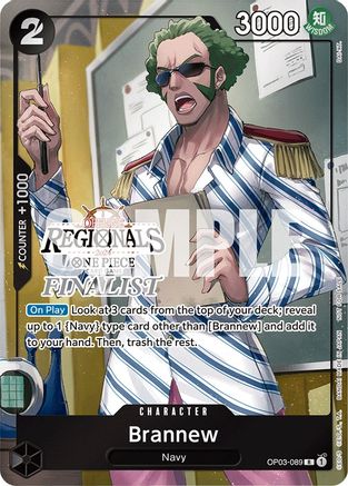 Brannew (Offline Regional 2024) [Finalist] (OP03-089)  [One Piece Promotion Cards] Foil