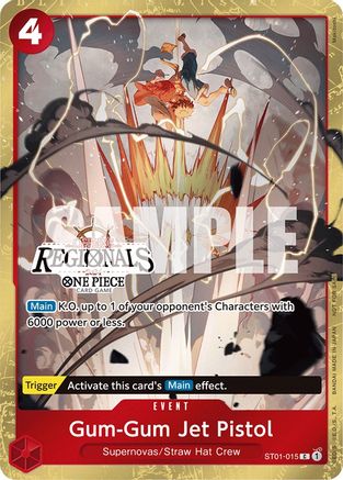 Gum-Gum Jet Pistol (Offline Regional 2024) [Participant] (ST01-015)  [One Piece Promotion Cards] Foil