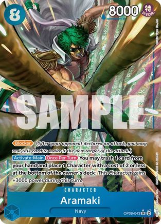 Aramaki (Alternate Art) (OP06-043)  [Wings of the Captain] Foil