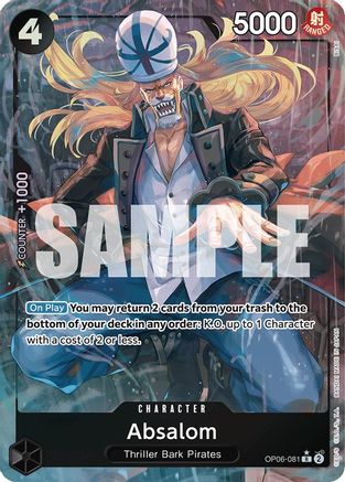 Absalom (Alternate Art) (OP06-081)  [Wings of the Captain] Foil