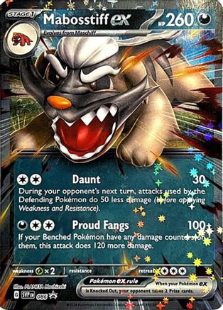 Mabosstiff ex 086 [SV Scarlet & Violet Promo Cards]  - Holofoil