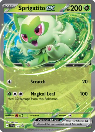 Sprigatito ex 087 [SV Scarlet & Violet Promo Cards]  - Holofoil