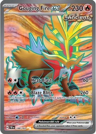 Gouging Fire ex 188/162 [SV05 Temporal Forces]  - Holofoil