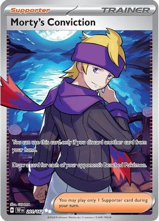Morty's Conviction 201/162 [SV05 Temporal Forces]  - Holofoil