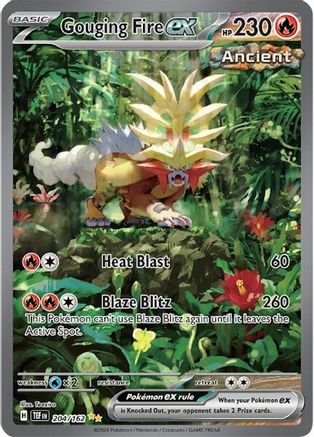 Gouging Fire ex 204/162 [SV05 Temporal Forces]  - Holofoil