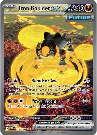 Iron Boulder ex 207/162 [SV05 Temporal Forces]  - Holofoil