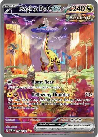 Raging Bolt ex 208/162 [SV05 Temporal Forces]  - Holofoil