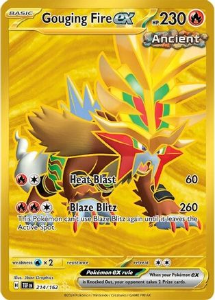 Gouging Fire ex 214/162 [SV05 Temporal Forces]  - Holofoil