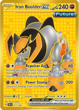 Iron Boulder ex 217/162 [SV05 Temporal Forces]  - Holofoil