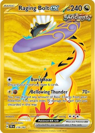 Raging Bolt ex 218/162 [SV05 Temporal Forces]  - Holofoil