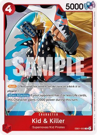 Kid & Killer (EB01-003)  [Extra Booster: Memorial Collection] Foil