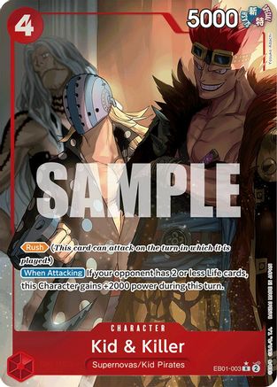 Kid & Killer (Alternate Art) (EB01-003)  [Extra Booster: Memorial Collection] Foil